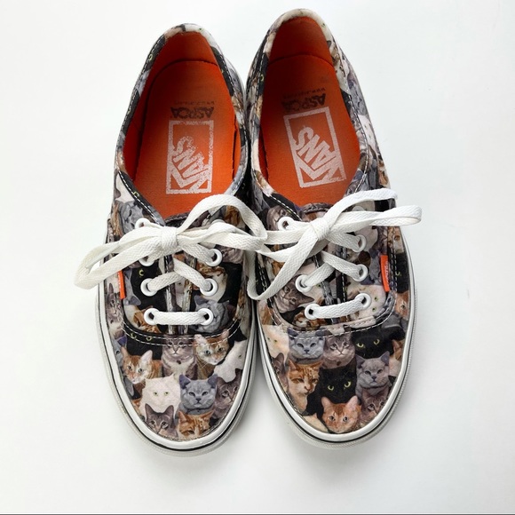 Vans Shoes - Vans ASPCA Limited Edition Cat Print Shoes Size 7